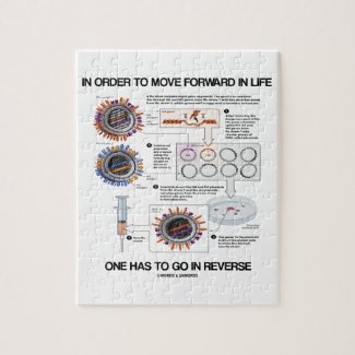 In Order To Move Forward In Life Go Reverse Humor Puzzle