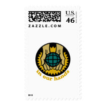 "In Our Hands" Earth Day Design postage by Eholidayz "In Our Hands" Earth Day Design postage