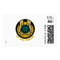 "In Our Hands" Earth Day Design postage by Eholidayz "In Our Hands" Earth Day Design postage