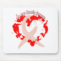 In Our Hearts Forever mousepads