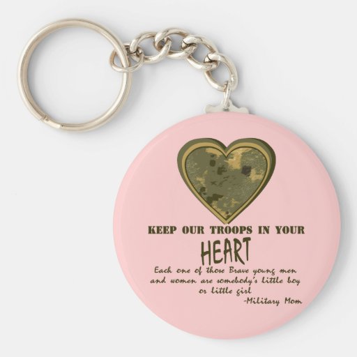 In Our Hearts Key Chain