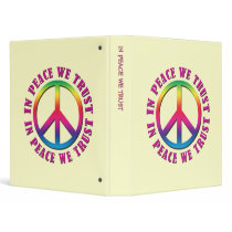In Peace We Trust Vinyl Binders