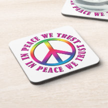 In Peace We Trust Coasters