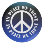 In Peace We Trust Dinner Plate