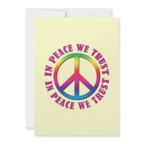 In Peace We Trust Personalized Invitations
