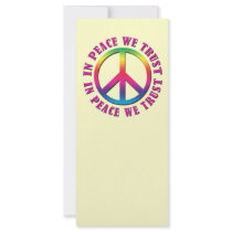 In Peace We Trust Personalized Rack Card