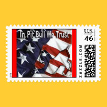 In Pit Bull We Trust Postage postage