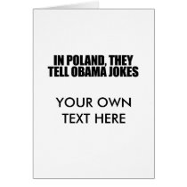 In Poland, they tell Obama jokes Cards