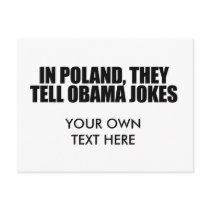 In Poland, they tell Obama jokes Postcards