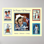In Praise of Nurses ~ Vintage Nurse Print