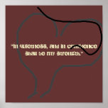 "In quietness, and in confidence..." posters
