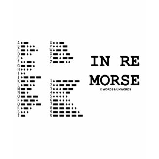 In Re Morse (Morse Code) shirt