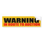 In Route To Auction bumper stickers