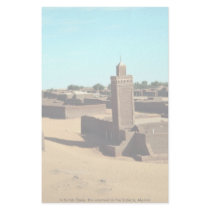 In Salah Oasis, the warmest in the Sahara, Algeria Customized Stationery