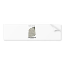 In Search Of Rosetta Stone Address Communication Bumper Sticker