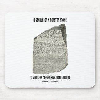 In Search Of Rosetta Stone Address Communication mousepad