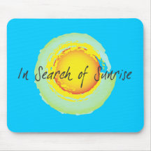 In Search Of Sunrise "Sun" Mousepad Bright Blue