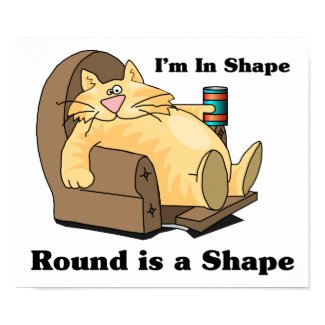 In shape cat print