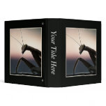 In Silhouette - Praying Mantis 3 Ring Binders