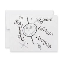 In solitude sound becomes hollow custom invite