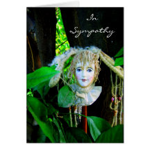 In Sympathy Doll Face Greeting Cards