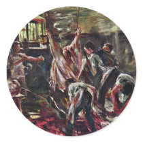 In The Abattoir By Corinth Lovis (Best Quality) Round Sticker