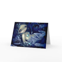 "In the Abyss" Greeting Card