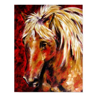 In The August Wind (Palomino Horse) Fine Art Print print