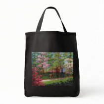 In the Azalea Garden Canvas Bags