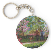 In the Azalea Garden Keychain