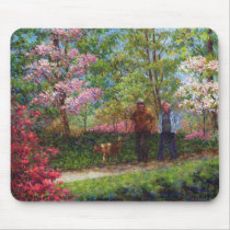 In the Azalea Garden Mouse Pad