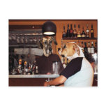 In the bar post card