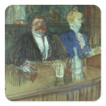 In the Bar: The Fat Proprietor Square Sticker