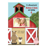 In the Barn Photo Birthday Party Invitation