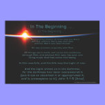 In The Beginning Poster by Joseph James (Hartmann) posters