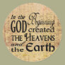In the Beginning