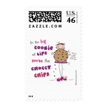 In the Big Cookie Of Life You're The Choccy Chips Stamps