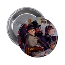 In the cafe: From cabaret Reichshoffen - Manet Pin