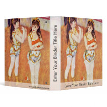 In The Circus Fernando By Pierre-Auguste Renoir Vinyl Binder