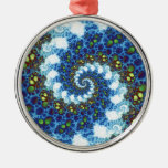 In The Clouds Spiral Fractal Christmas Ornaments