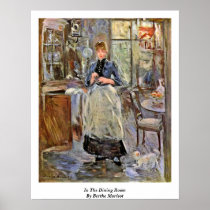 In The Dining Room By Berthe Morisot Print