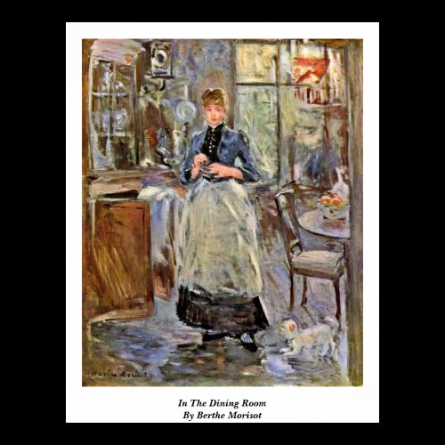 In The Dining Room By Berthe Morisot Print
