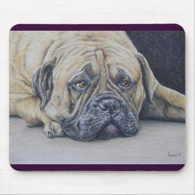 In the Doghouse Again Mousepad by artworkbyandrea