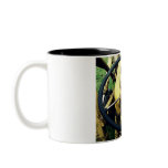 In the Driver's Seat of an Antique Yellow Tractor Coffee Mug