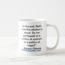 "In the end, that's what this election is about... Mugs