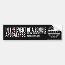 In The Event of A Zombie Apocalypse: Bumper Sticker