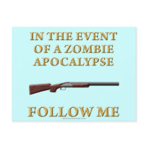 In the Event of a Zombie Apocalypse postcards