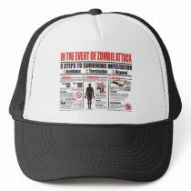 In The Event of Zombie Attack BASEBALL CAP Mesh Hats