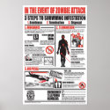 IN THE EVENT OF ZOMBIE ATTACK print
