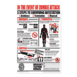 IN THE EVENT OF ZOMBIE ATTACK POSTER